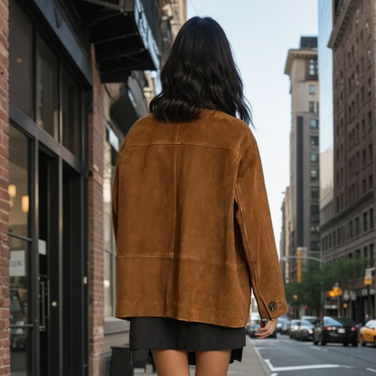 Suevo™ – De Ultieme Oversized Suède Jas