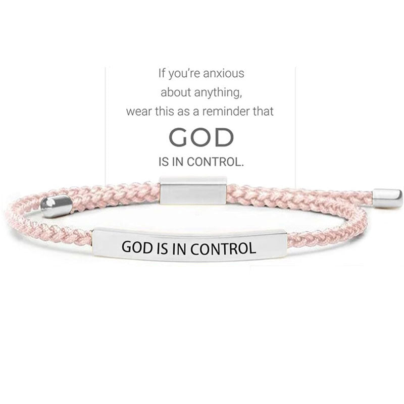 Inspirella™ – Gevlochten RVS Armband met Motivatieboodschap | 1+1 GRATIS