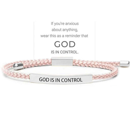 Inspirella™ – Gevlochten RVS Armband met Motivatieboodschap | 1+1 GRATIS