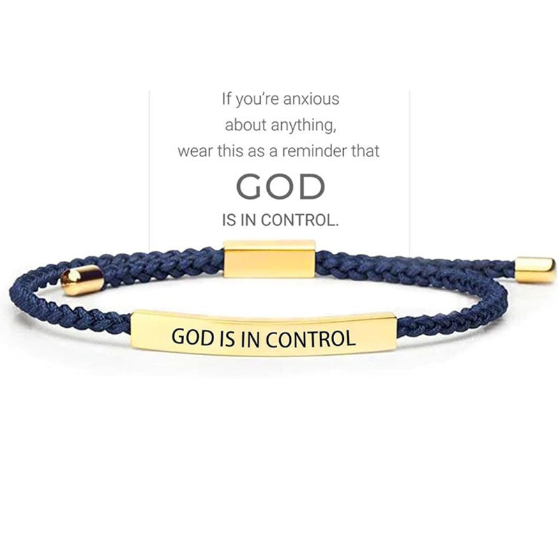 Inspirella™ – Gevlochten RVS Armband met Motivatieboodschap | 1+1 GRATIS