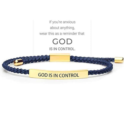 Inspirella™ – Gevlochten RVS Armband met Motivatieboodschap | 1+1 GRATIS