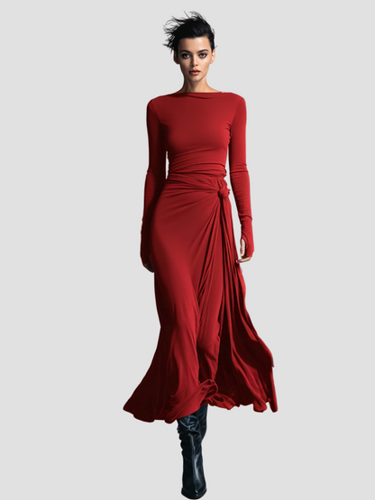 Lunévia™ | Elegante Jurk met Subtiel Vormgevend Detail
