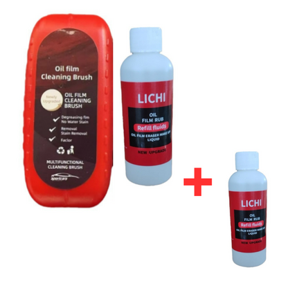 RainGuard™  - Car Glas Oliefilm Coating Oplossing En Borstel