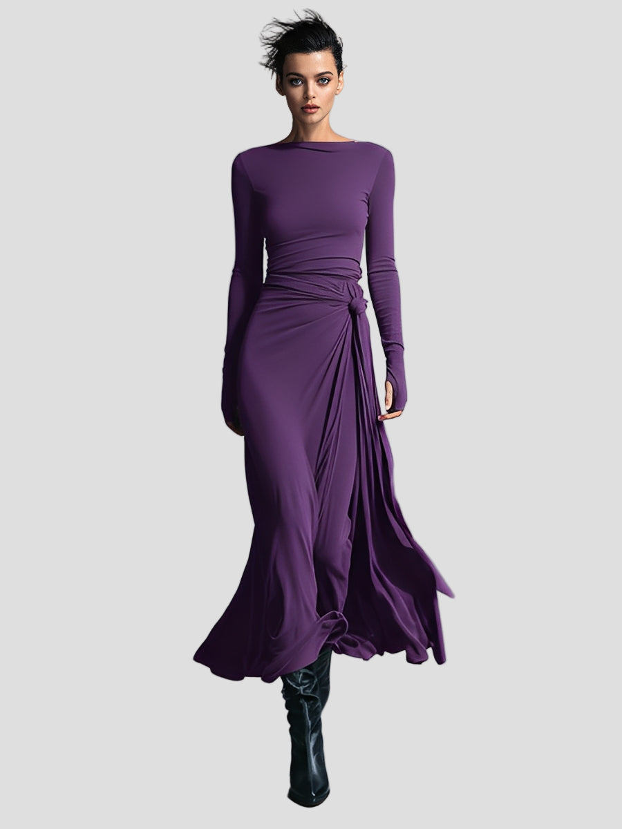 Lunévia™ | Elegante Jurk met Subtiel Vormgevend Detail