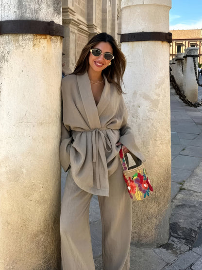 ARYA | KIMONO LINNEN SET