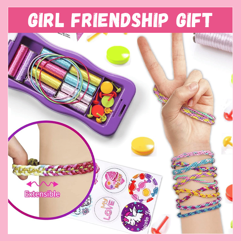 KnottyFun™ – Creatief Armband Weefset voor Kinderen