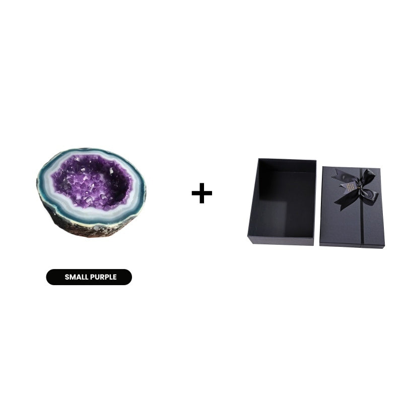 Lumyra™ Geode Kristalkaars – Natuurlijke Rust & Sfeervolle Elegantie