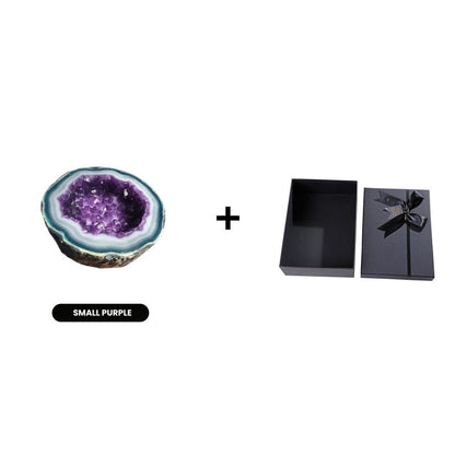 Lumyra™ Geode Kristalkaars – Natuurlijke Rust & Sfeervolle Elegantie