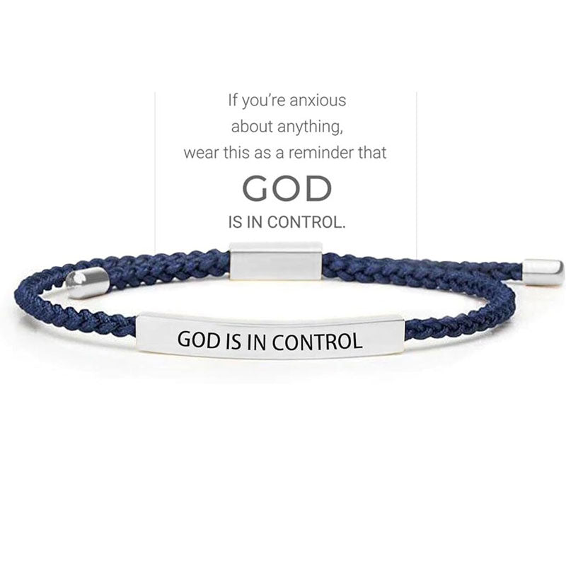 Inspirella™ – Gevlochten RVS Armband met Motivatieboodschap | 1+1 GRATIS