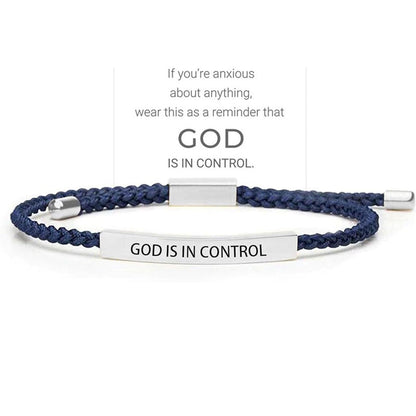 Inspirella™ – Gevlochten RVS Armband met Motivatieboodschap | 1+1 GRATIS