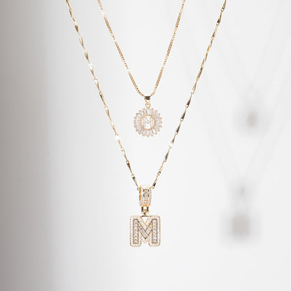 Lustra™ | Luxe Initial Ketting Set | 2 Stuks