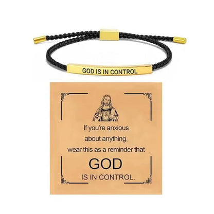 Inspirella™ – Gevlochten RVS Armband met Motivatieboodschap | 1+1 GRATIS