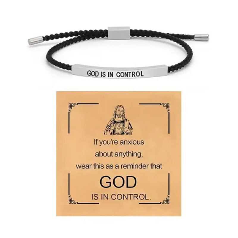 Inspirella™ – Gevlochten RVS Armband met Motivatieboodschap | 1+1 GRATIS