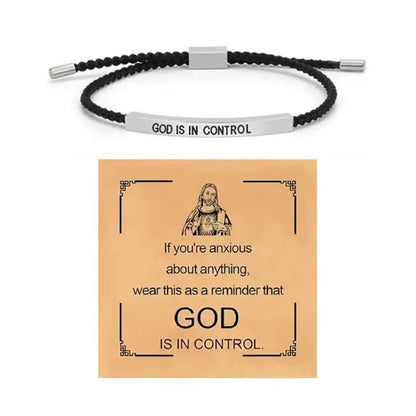 Inspirella™ – Gevlochten RVS Armband met Motivatieboodschap | 1+1 GRATIS