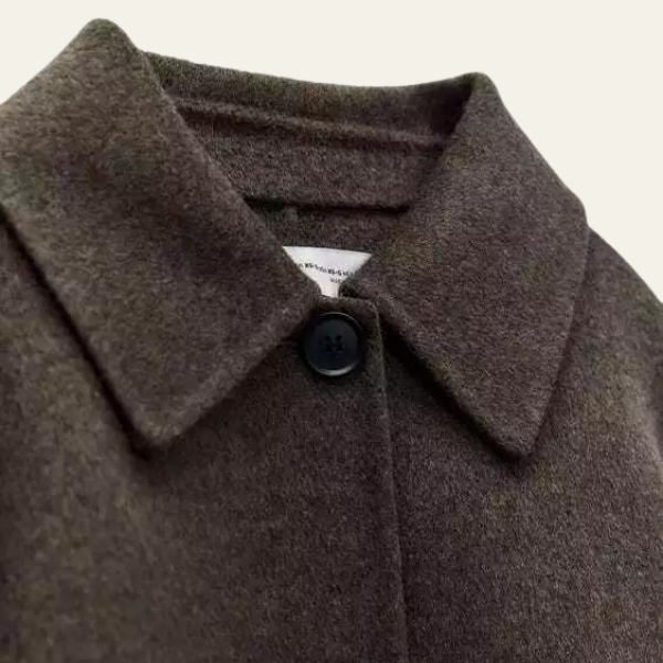 Olive - wollen jas