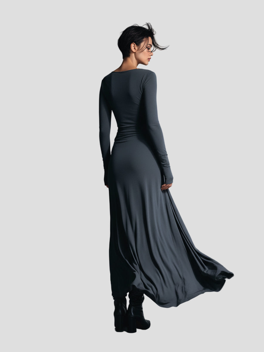Lunévia™ | Elegante Jurk met Subtiel Vormgevend Detail