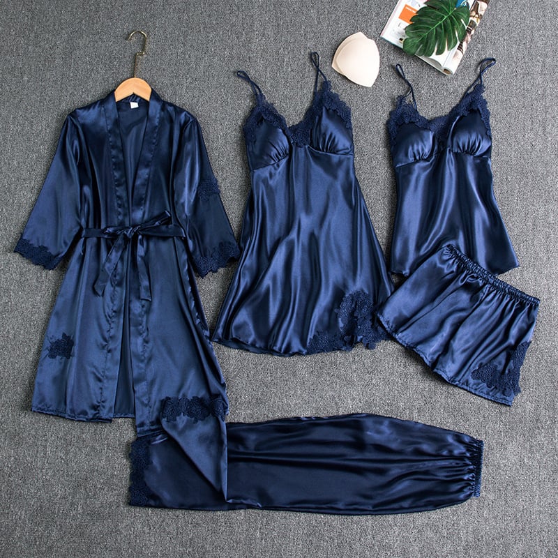 Silvara™ | Luxe 5 delige Nachtset – Elegant Comfort voor Elk Avondmoment