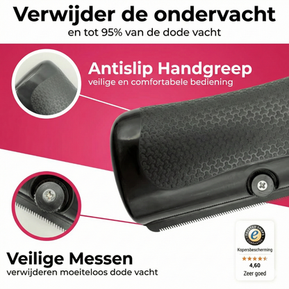 FurLisse™ - ComfortBrush – Zachte Onderharenborstel voor Honden