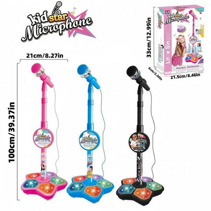 Melodrio™ – Kinder Karaoke Microfoonstandaard met Licht & Muziek