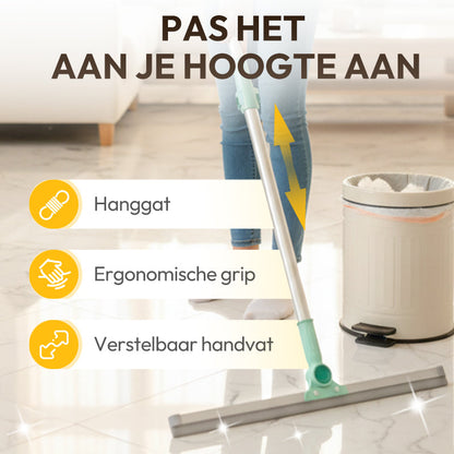 CleanEdge™ Siliconen Vloerwisser – Voor een Smetteloos Resultaat in Één Beweging