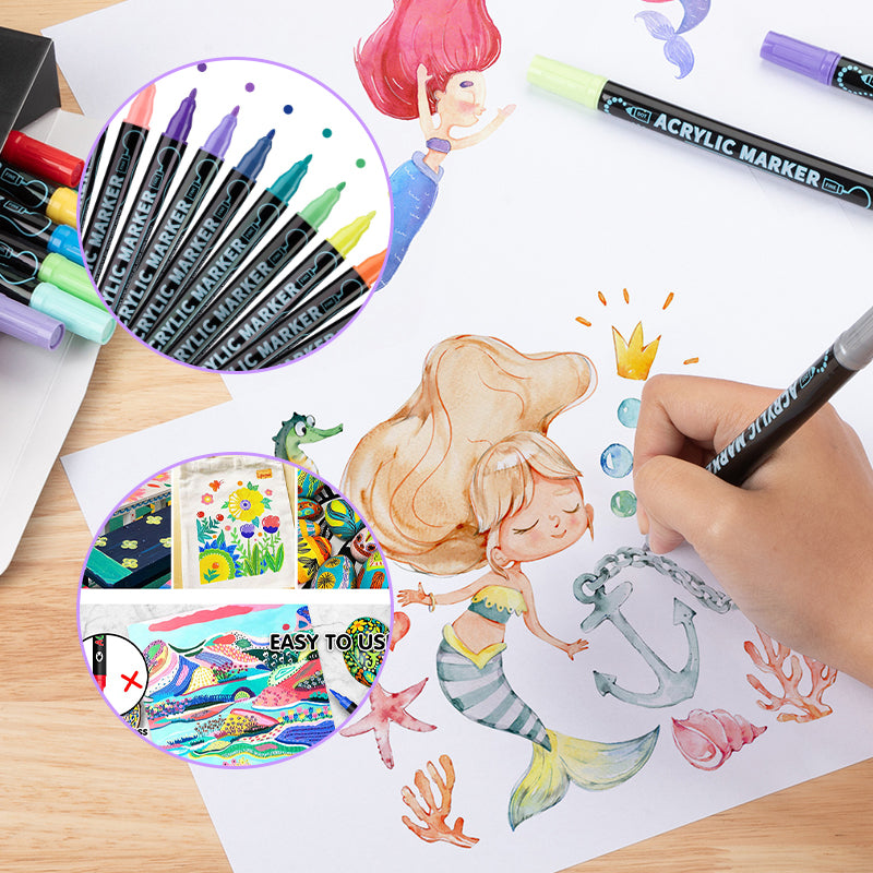 Kronex™ Acrylmarker Set – 72 Kleuren