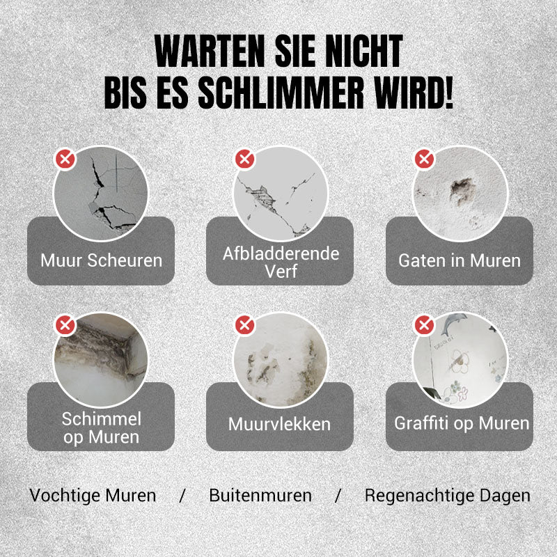 FixoraSeal™ Muurherstelpasta – Waterafstotend & Direct Overschilderbaar