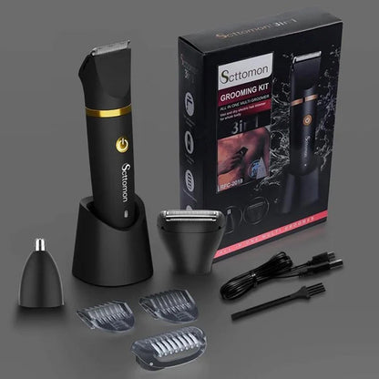 TrimMaster™ - De Ultieme 3-in-1 Trimmer voor Perfecte Verzorging