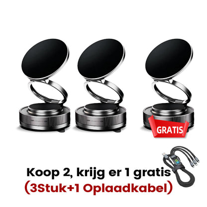 MagnoGrip™ – 360° Draaibare Magnetische Telefoonhouder met Vacuümzuigkracht