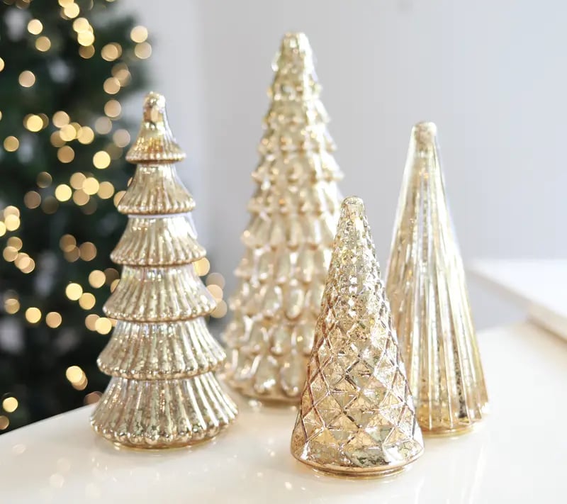 Elysora™ Kristallen Kerstbomen Set – Breng Magie in je Interieur