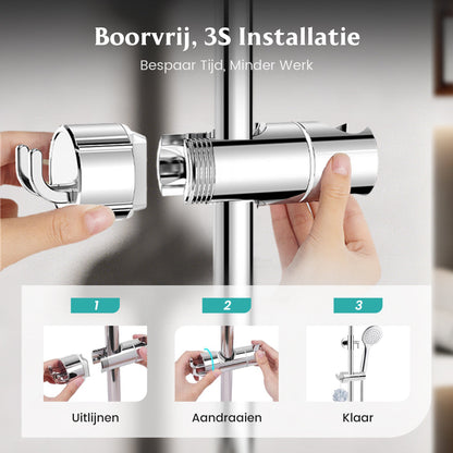 AquaGrip™ – Verstelbare Douchehouder zonder Boren