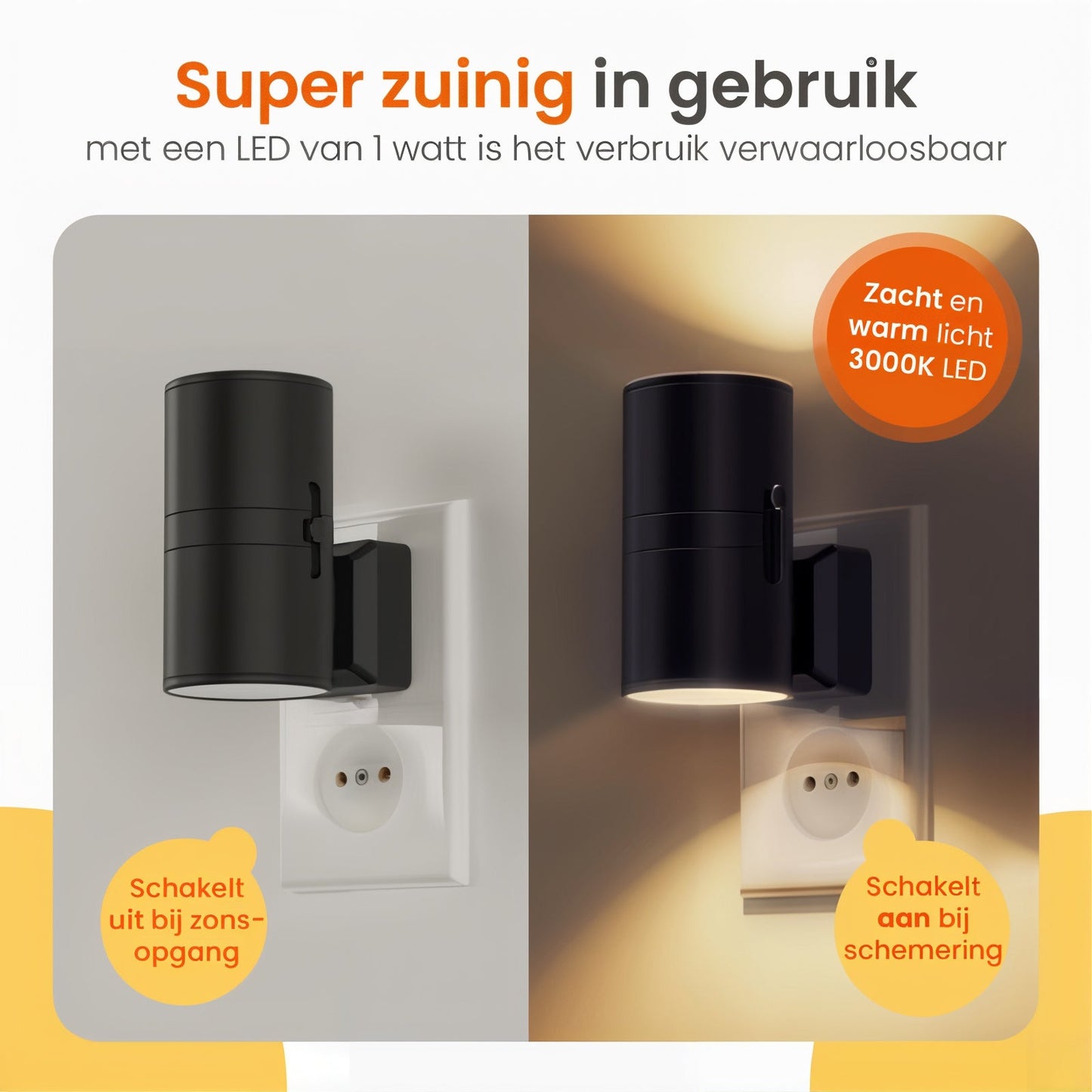 LumoEase™ – Slimme Nachtlamp met Stijlvolle Dimbare Verlichting
