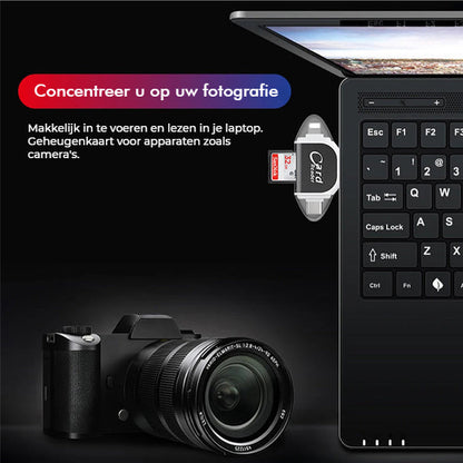 FlexiVault™ | 4-in-1 Smart Cardlezer – Direct Bestanden Overzetten Zonder Gedoe