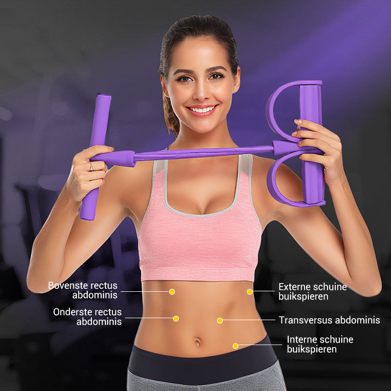 FlexiCore™ Sit-Up Trainer – Compacte Weerstandsband voor Thuisfitness