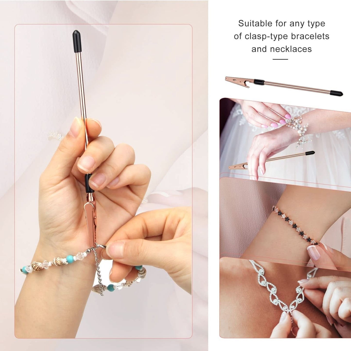 ClaspEase™ - Sieradensluiting Tool – Zelfstandig Armbanden & Kettingen Sluiten | 1+2 GRATIS