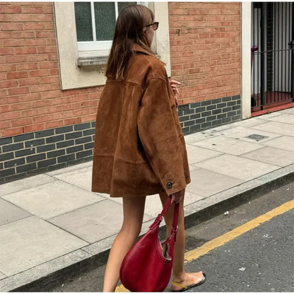 Suevo™ – De Ultieme Oversized Suède Jas
