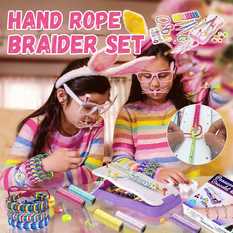 KnottyFun™ – Creatief Armband Weefset voor Kinderen