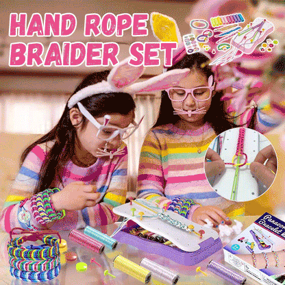 KnottyFun™ – Creatief Armband Weefset voor Kinderen