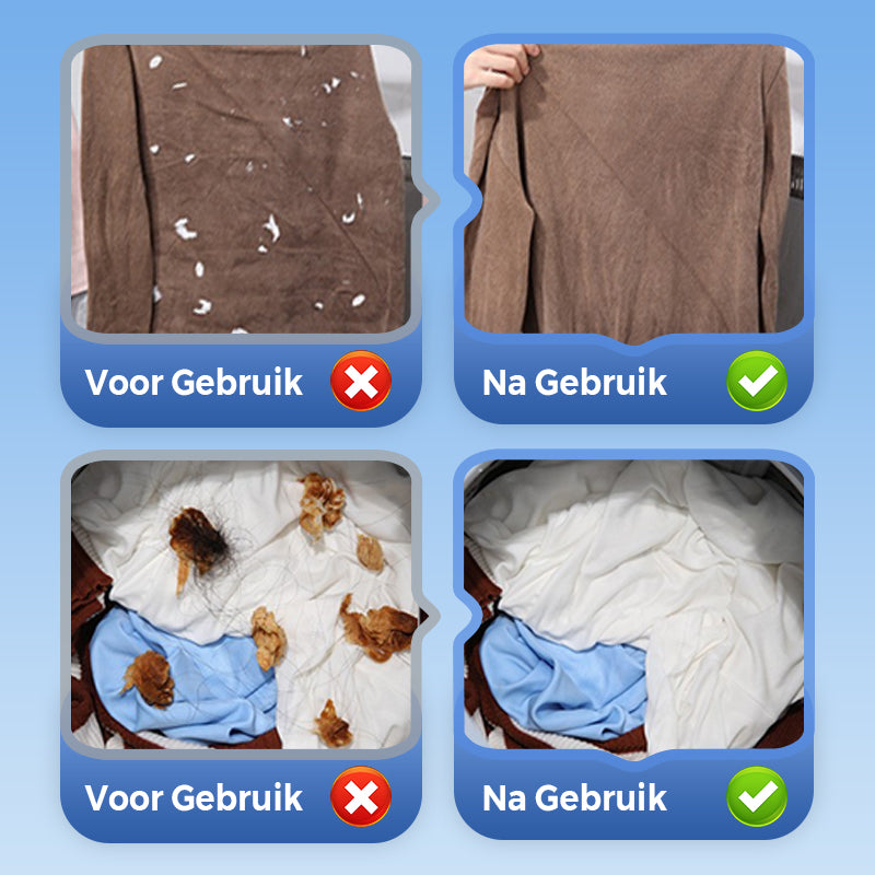 FluffAway™ Wasfilter – Weg met Haar, Pluisjes en Vuil!