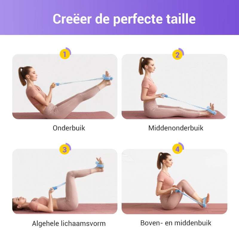 FlexiCore™ Sit-Up Trainer – Compacte Weerstandsband voor Thuisfitness