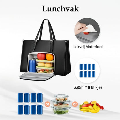 Workea™ – De elegante 2-in-1 Laptop & Lunch Tas