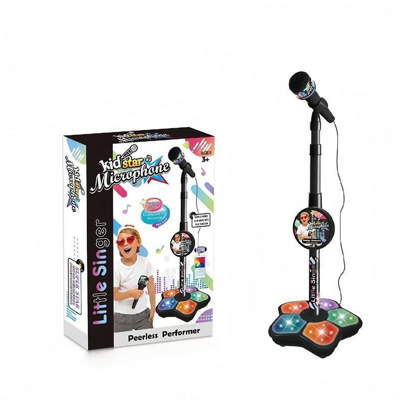 Melodrio™ – Kinder Karaoke Microfoonstandaard met Licht & Muziek