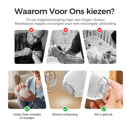 VeloraTrim™ Universele Automatische Nagelvijl voor Volwassenen en Kinderen