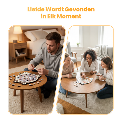 Pawzelle™ – Houten Kattenpuzzel met Morandi-kleuren (135-delig)