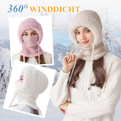 FrovaShield™ – Winddichte Sjaal-Muts voor Vrouwen