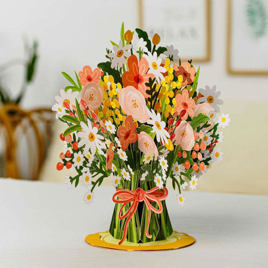 Florevia™ BloomCard – 3D Pop-up Kaart met Wilde Bloemen