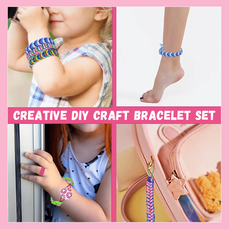 KnottyFun™ – Creatief Armband Weefset voor Kinderen