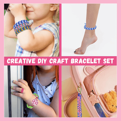 KnottyFun™ – Creatief Armband Weefset voor Kinderen