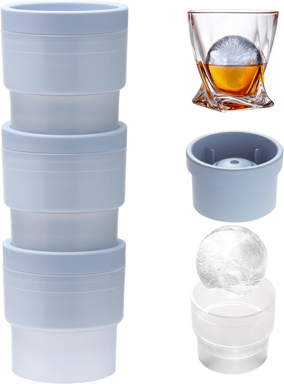 CoolSphere™ – Siliconen IJsbollenmaker voor Drankjes met Stijl