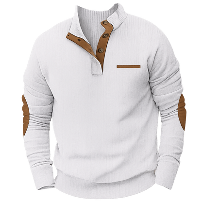 Veltrano™ Corduroy Sweatshirt met Opstaande Kraag