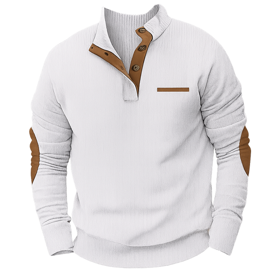 Veltrano™ Corduroy Sweatshirt met Opstaande Kraag
